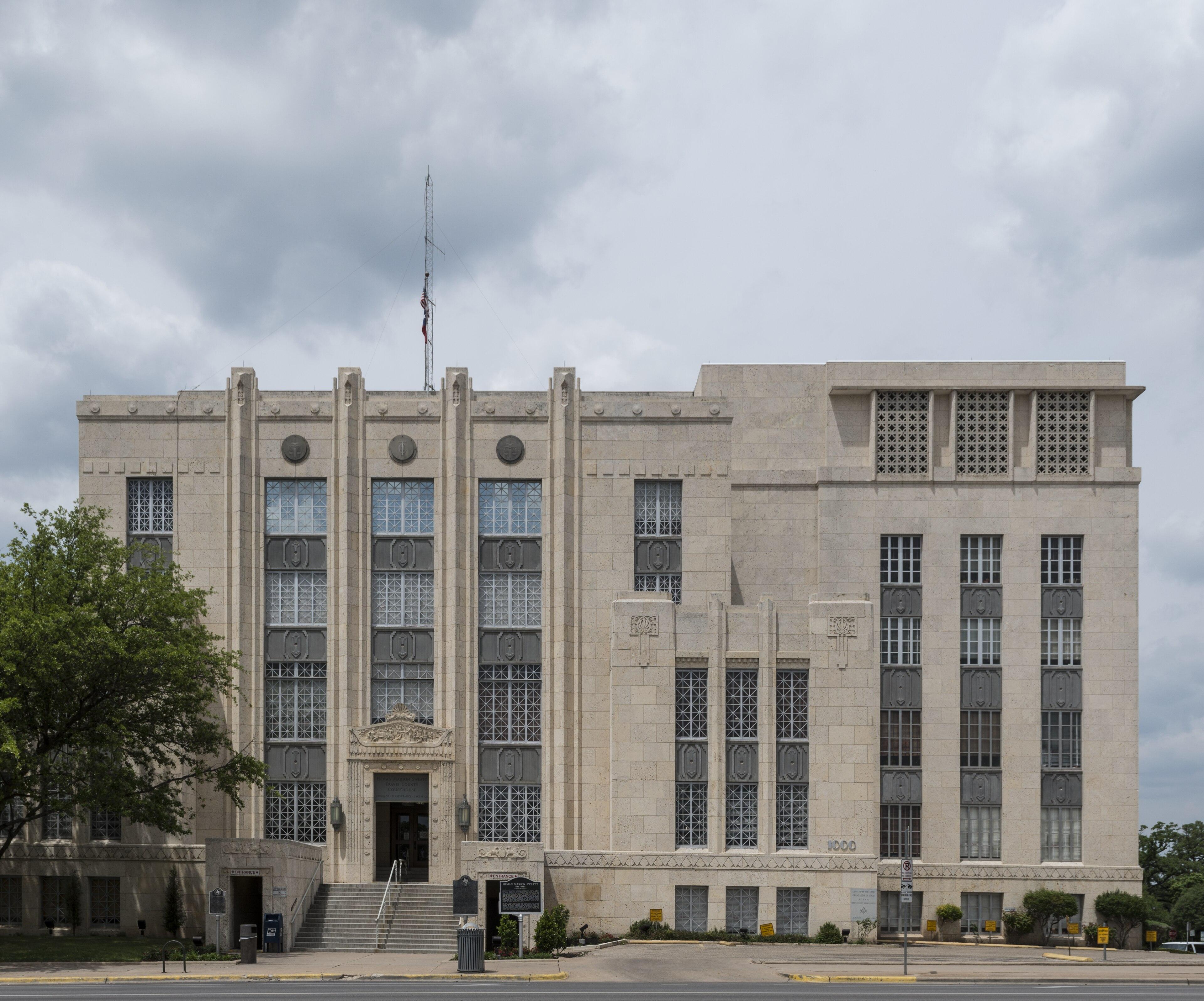 The Heman Marion Sweatt Travis County Courthouse in downtown Austin